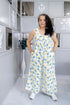 WHITE DUNGAREE JUMPSUIT